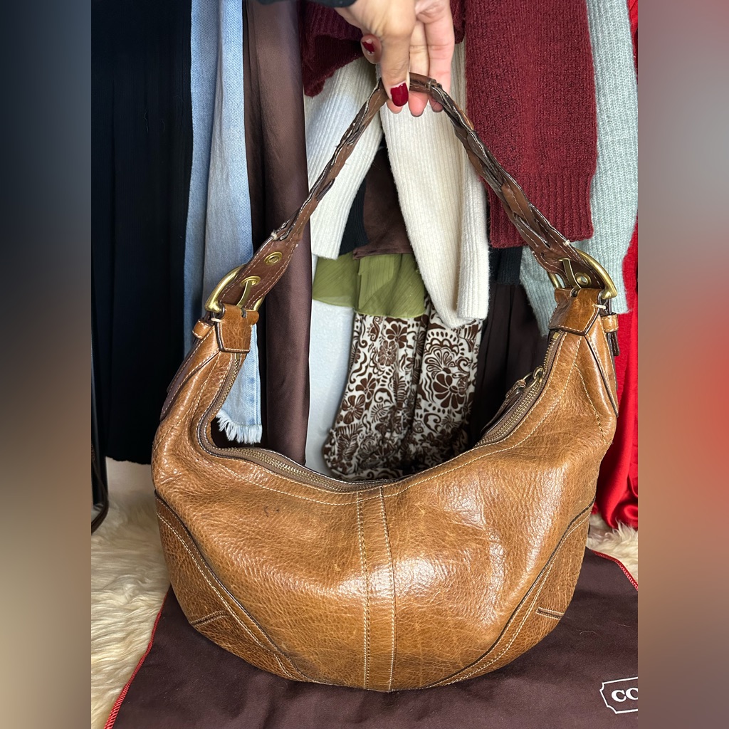Coach Braided Leather Soho Hobo Bag